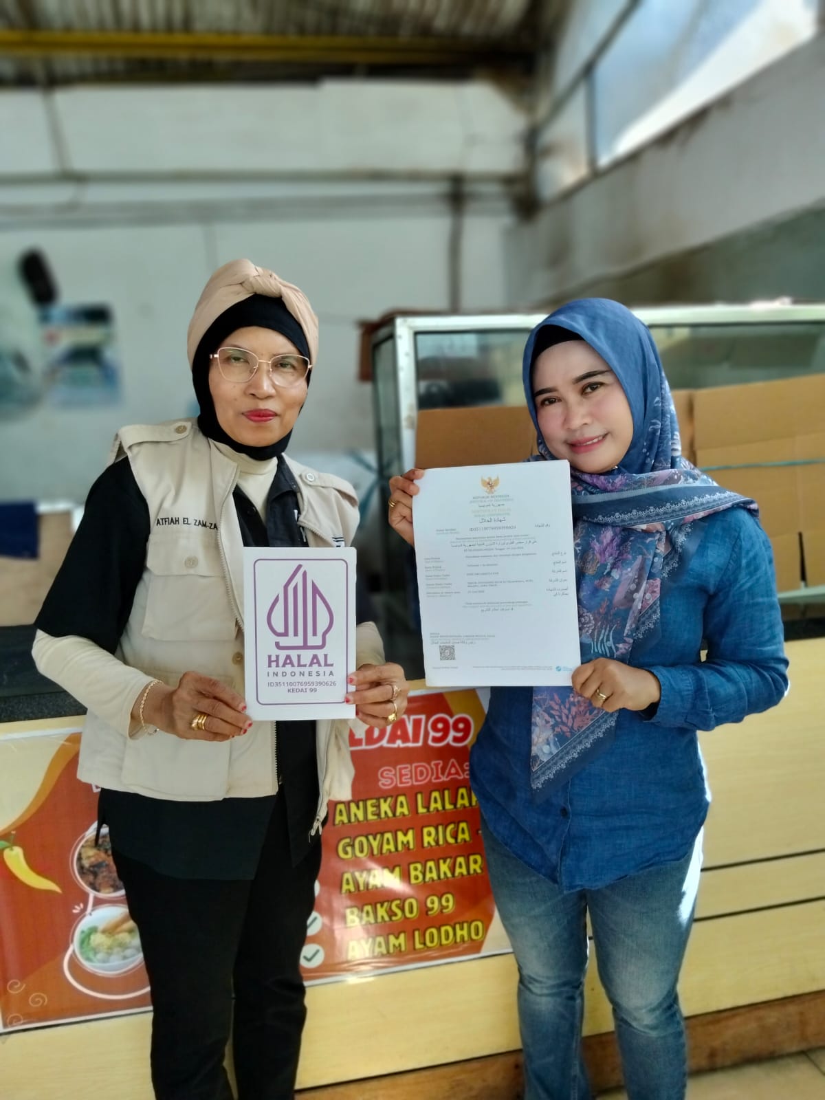 Dokumentasi SERTIFIKAT HALAL — KEDAI 99